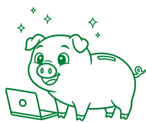 EC家計簿のキャラクター「のびとん」